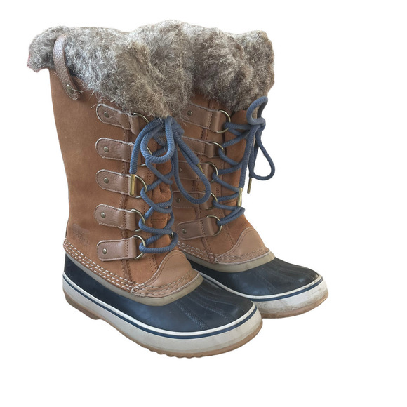 Sorel Joan Of Arctic Tan and Blue  Lace Up Boots  - Size 5.5 - Picture 16 of 16
